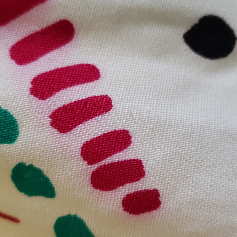 VINTAGE SUNDRESS Geary Roark Kamisoto. Size 10. White with multicolored pattern. - Picture 8 of 13